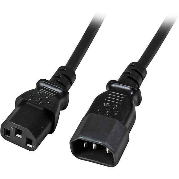 EFB-Elektronik Kaltgeräteverlängerung sw 2m IEC C14, IEC C13 EK503.2